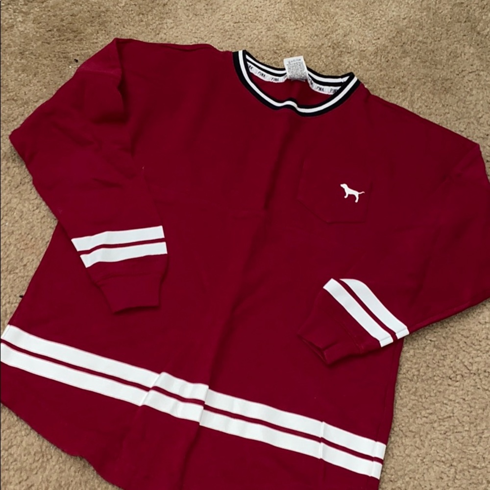 VS Pink - Red Crew